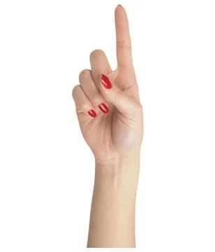 A hand in different style isolated on white background. Stock Photos