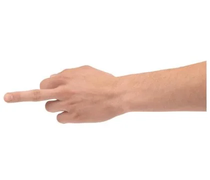 A hand in different style isolated on white background. Stock Photos