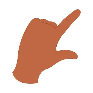 Hand with directing gesture Stock Illustration