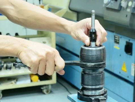 Hand Disassembly Collet Stock Photos