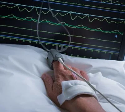 Hand of disease. Stock Photos