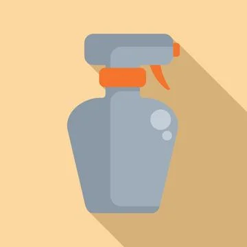 Hand disinfect air icon flat vector. Spray bottle Ilustración de archivo