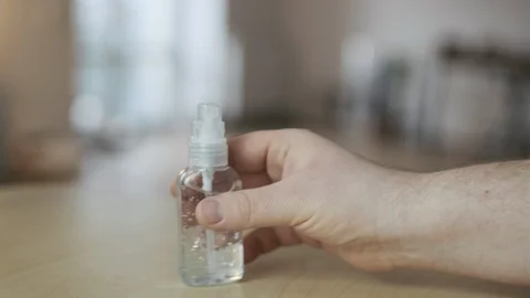 Hand disinfection Stock Footage 126319360