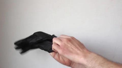 Hand disinfection spray. Video stock 127980490