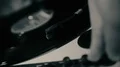 Hand of dj changing vinyl record on turntable, mixing music at retro style party HD Footage