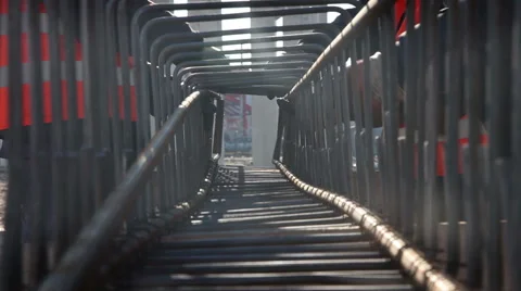 Hand doing tie wire the rebar Stock Footage 47850211