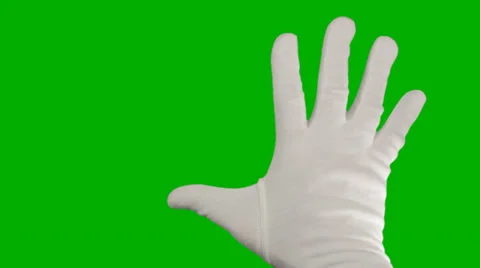 Hand doing touch screen gestures on green screen 動画素材 24807224