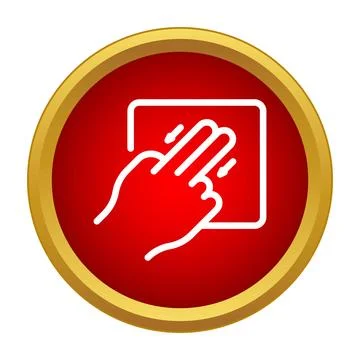 Hand doing a zoom in multitouch gesture on screen 스톡 일러스트