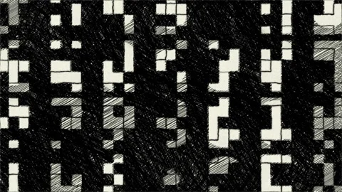 Hand draw animation of blocks Stock Footage 253120447