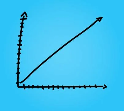 Hand draw arrow graph graphic vector eps10 Stock Illustration