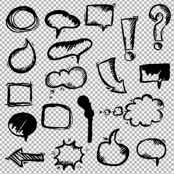 Hand Draw Chalk Stock Illustration