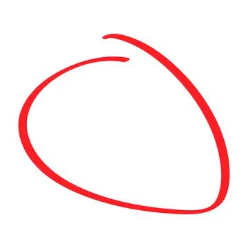 Hand draw circle scribble mark, doodle sketch blank frame, vector illustratio Stockillustratie