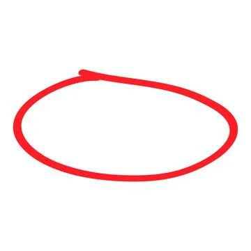 Hand draw circle scribble mark, doodle sketch blank frame, vector illustratio 库存插图