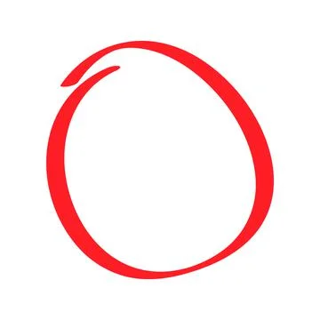 Hand draw circle scribble mark, doodle sketch blank frame, vector illustratio Stockillustratie