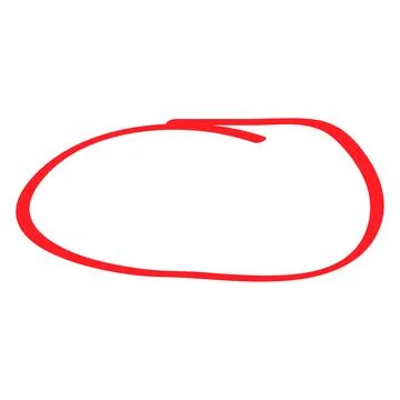 Hand draw circle scribble mark, doodle sketch blank frame, vector illustratio 库存插图