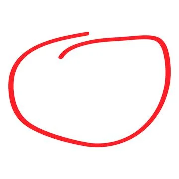 Hand draw circle scribble mark, doodle sketch blank frame, vector illustratio Stockillustratie