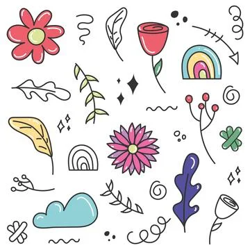 Hand draw colored pattern background Vector Illustrazione stock