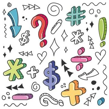 Hand draw colored pattern background Vector Stock Illustration