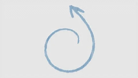 Hand Draw Doodle Arrow With Scribble Animation 스톡 동영상 245143995