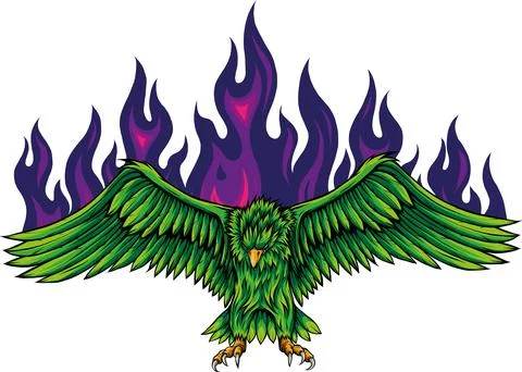 Hand draw of eagle vector illustration design Illustrazione stock