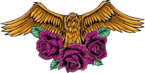 Hand draw of eagle vector illustration design Illustrazione stock