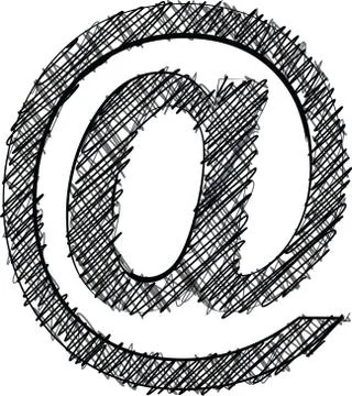 Hand draw font. vector illustration Stock-Illustration