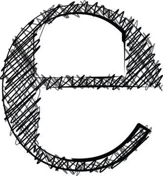 Hand draw font. vector illustration Stock Illustration