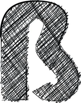 Hand draw font. vector illustration Stock Illustration