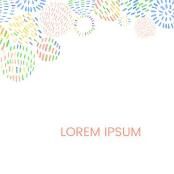 Hand draw frame abstract template Stock Illustration