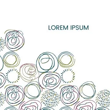 Hand draw frame abstract template Stock Illustration