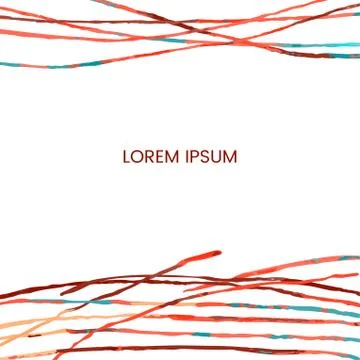 Hand draw frame abstract template Stock Illustration