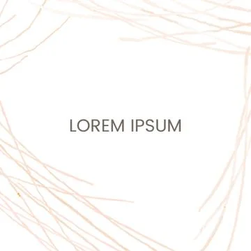 Hand draw frame abstract template Stock Illustration