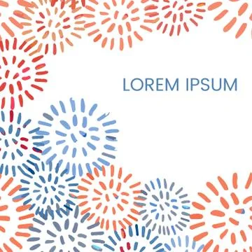 Hand draw frame abstract template Stock Illustration