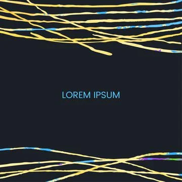 Hand draw frame abstract template Stock Illustration