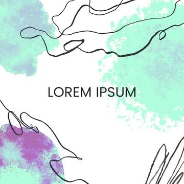 Hand draw frame abstract template Stock Illustration