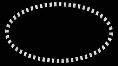 Hand draw frame with grunge texture, 3d render computer generated background for Stock Footage 98801143