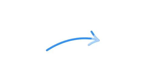 Hand draw Icon arrows for text Animation on empty background. Motion graphics. Видео 153793102