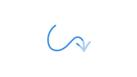 Hand draw Icon arrows for text Animation on empty background. Motion graphics. Stockbeeldmateriaal 153793566