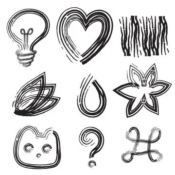 Hand draw Item Stock Illustration