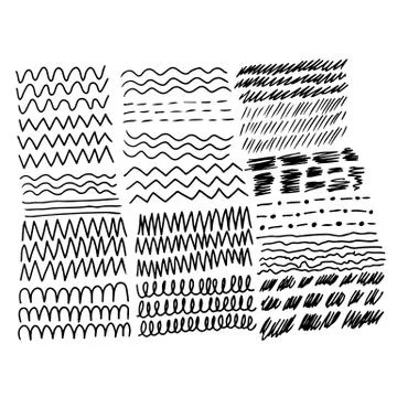 Hand draw  line design Illustrazione stock