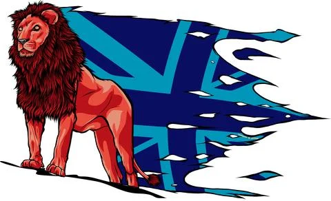 Hand draw of Lion vector illustration design Stock Illustration