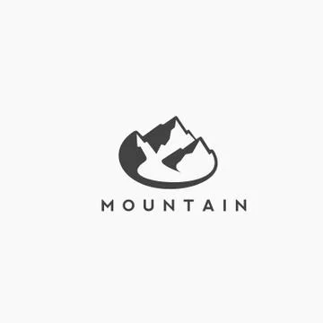 Hand draw mountain vector illustration. Stock-Illustration