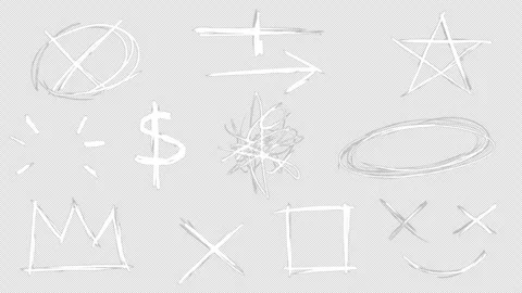 Hand Draw Scribble Animation Pack. Video stock 282736905