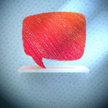 Hand draw speech bubble. + EPS10 Stock Illustration