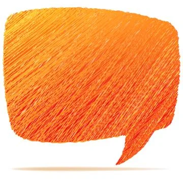 Hand draw speech bubble. + EPS8 Stock Illustration