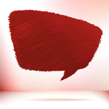 Hand draw speech bubble. + EPS8 Stock Illustration