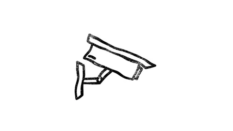 Hand draw technology icon on dark background. Information technology. Motion Stock Footage 153822179