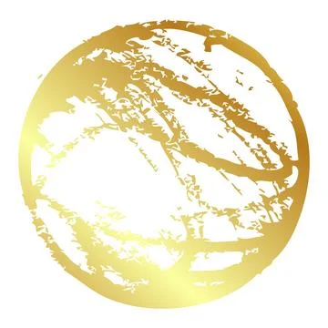 Hand draw vector sketch frame scribble, gold golden, Stock Illustration