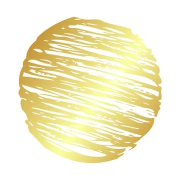 Hand draw vector sketch frame scribble, gold golden, Illustrazione stock