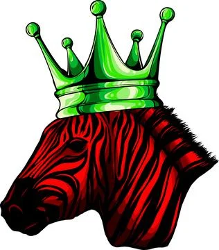 Hand draw Zebra head vector illustration design Stock Illustration